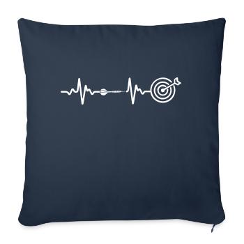 Darts Dart - Sofa pillowcase 17,3'' x 17,3'' (45 x 45 cm) - navy - Front