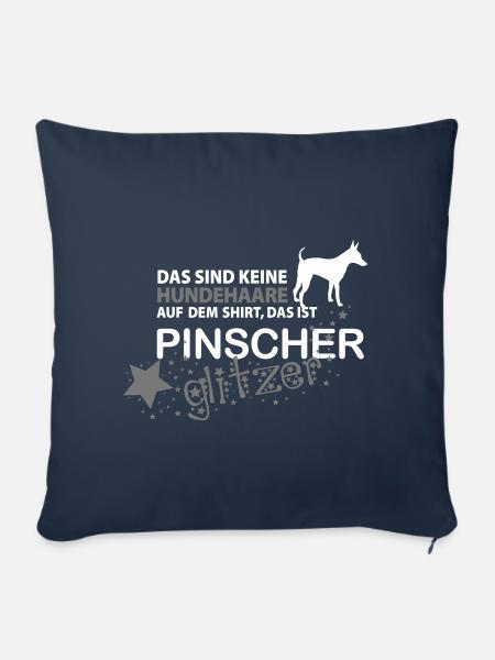 Pinscher - Sofakissenbezug 45 x 45 cm - Navy