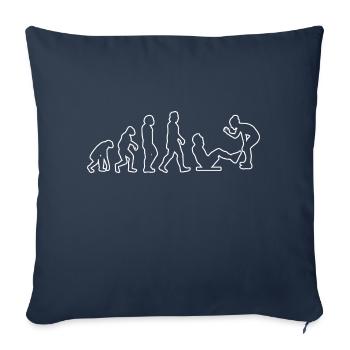 Fitness Entraînement en force Athlètes Musculistes musculaires - Housse de coussin décorative 45 x 45 cm - bleu marine - Devant