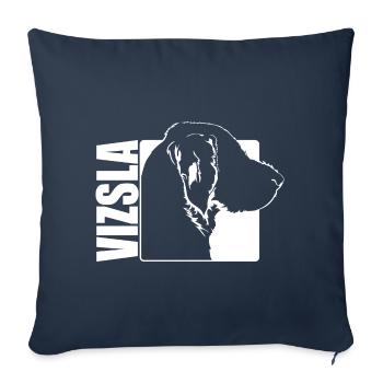 Wirehaired Vizsla Profile Dog Dogs Wilsigns - Sofa pillowcase 17,3'' x 17,3'' (45 x 45 cm) - navy - Front