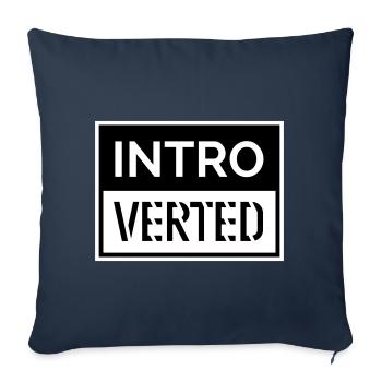 Introvertiert - Sofakissenbezug 45 x 45 cm - Navy - Vorne