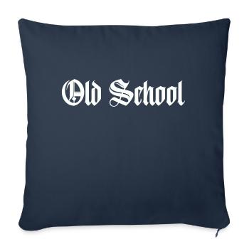 old school - Sofakissenbezug 45 x 45 cm - Navy - Vorne