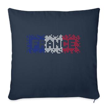 France - Sofa pillowcase 17,3'' x 17,3'' (45 x 45 cm) - navy - Front