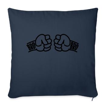 Brothers for Life Graffiti Design - Sofa pillowcase 17,3'' x 17,3'' (45 x 45 cm) - navy - Front