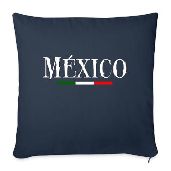 México - Housse de coussin décorative 45 x 45 cm - bleu marine - Devant