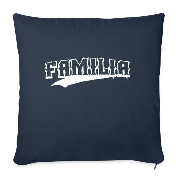 family love party parents shirt familia gang hood - Sofa pillowcase 17,3'' x 17,3'' (45 x 45 cm) - navy - Front
