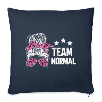 Équipe Normale - Housse de coussin décorative 45 x 45 cm - bleu marine - Devant