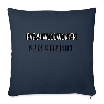 carpenter jokes union carpenter tshirts chainsaw - Sofakissenbezug 45 x 45 cm - Navy - Vorne