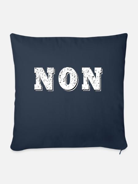 NEIN - Sofakissenbezug 45 x 45 cm - Navy