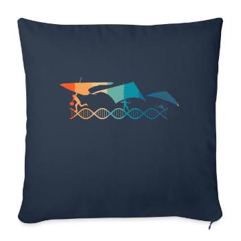 Gleitschirmfliegen liegt mir im Blut - Sofakissenbezug 45 x 45 cm - Navy - Vorne