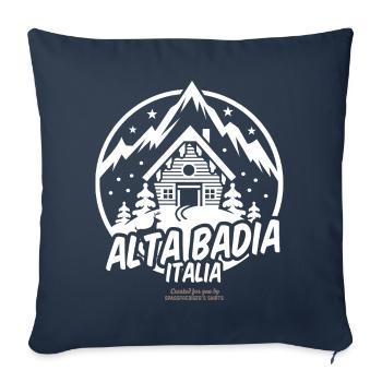 Alta Badia Italia Ski Area - Sofa pillowcase 17,3'' x 17,3'' (45 x 45 cm) - navy - Front