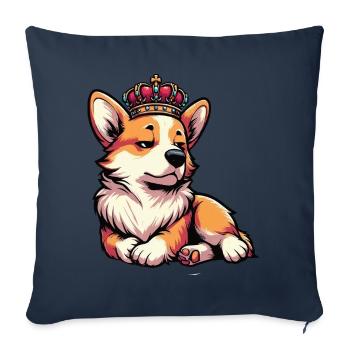 Corgi Corgis Welsh Corgi Corgi Owners Corgis - Sofa pillowcase 17,3'' x 17,3'' (45 x 45 cm) - navy - Front