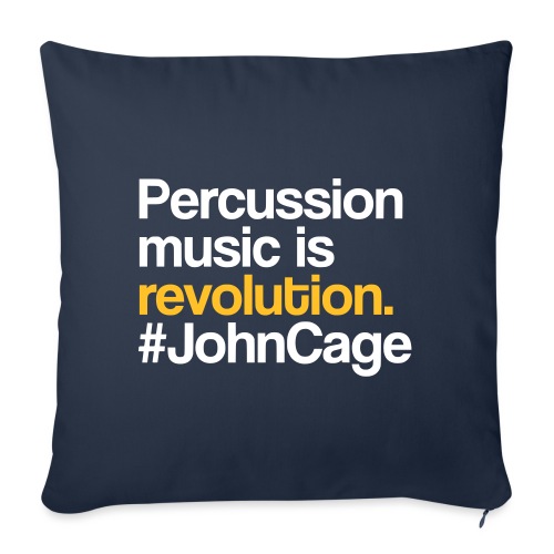John Cage - Percussion Music (Schlagzeug Motiv) - Sofakissenbezug 45 x 45 cm