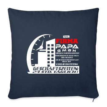 Papa GmbH 3 HARIZ Papa Vatertag Geschenk - Sofakissenbezug 45 x 45 cm - Navy - Vorne