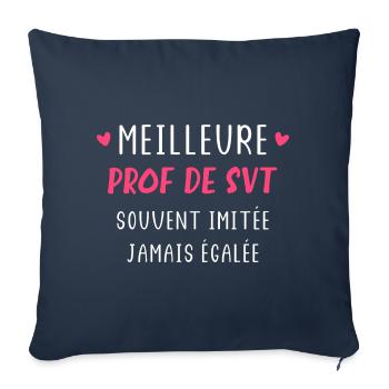 Souvent imitée jamais égalée prof de svt - Housse de coussin décorative 45 x 45 cm - bleu marine - Devant