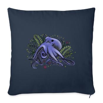 Oktopus - Under the sea - Sofakissenbezug 45 x 45 cm - Navy - Vorne