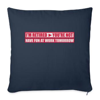 have fun at work - Sofakissenbezug 45 x 45 cm - Navy - Vorne