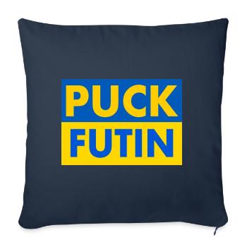 Puck futin - Housse de coussin décorative 45 x 45 cm - bleu marine - Devant
