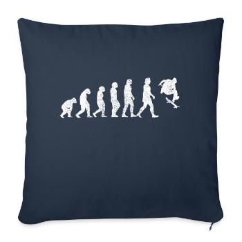 Skateboard Skating Skateboarding Longboard Skater - Sofa pillowcase 17,3'' x 17,3'' (45 x 45 cm) - navy - Front