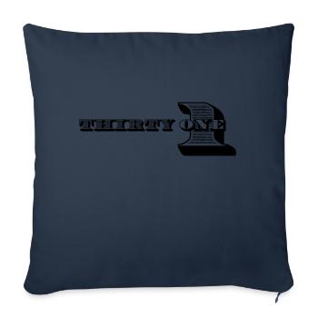31e anniversaire idées cadeaux pour lui chemise homme - Housse de coussin décorative 45 x 45 cm - bleu marine - Devant