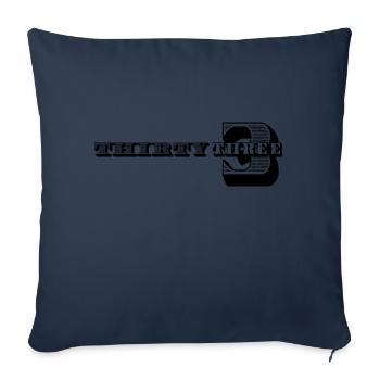 33e anniversaire Idées cadeaux pour lui Chemise homme - Housse de coussin décorative 45 x 45 cm - bleu marine - Devant