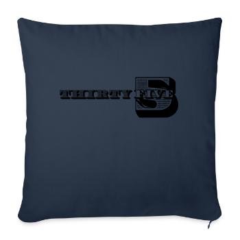 35e anniversaire Idées cadeaux pour lui Chemise homme - Housse de coussin décorative 45 x 45 cm - bleu marine - Devant