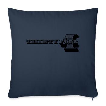 34e anniversaire Idées cadeaux pour lui Chemise homme - Housse de coussin décorative 45 x 45 cm - bleu marine - Devant