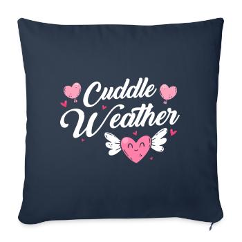 Love hug children - Sofa pillowcase 17,3'' x 17,3'' (45 x 45 cm) - navy - Front