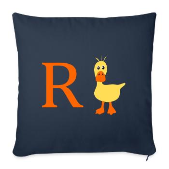Rente Ente - Sofakissenbezug 45 x 45 cm - Navy - Vorne