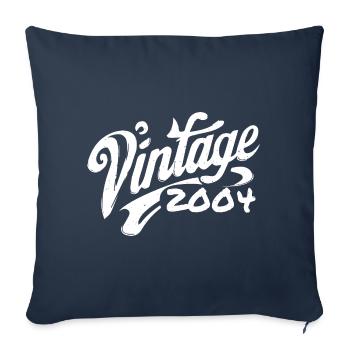 Vintage 2004 Jahrgang 2004 Geburtstag 2004 Retro - Sofakissenbezug 45 x 45 cm - Navy - Vorne