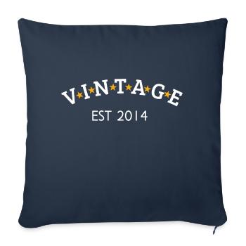 Vintage is 2014 - Sofa pillowcase 17,3'' x 17,3'' (45 x 45 cm) - navy - Front