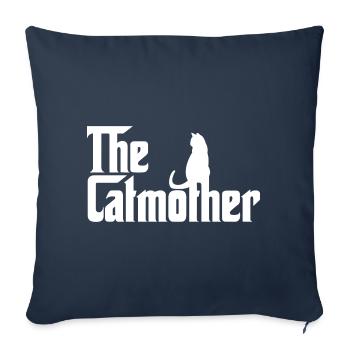 The Catmother Cat Mom Cats Love - Sofa pillowcase 17,3'' x 17,3'' (45 x 45 cm) - navy - Front