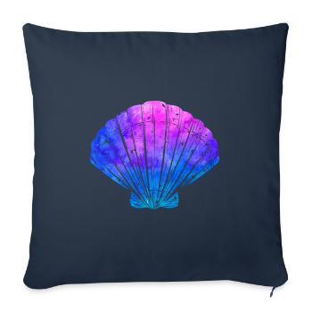 Pink Ocean Shell Beach Life - Sofa pillowcase 17,3'' x 17,3'' (45 x 45 cm) - navy - Front