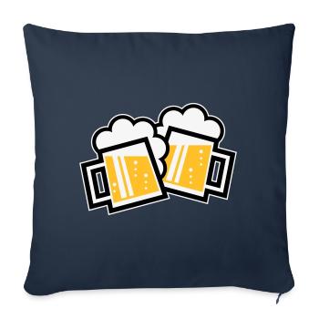XZwei Originale Bayern (tricolore) - Housse de coussin décorative 45 x 45 cm - bleu marine - Devant