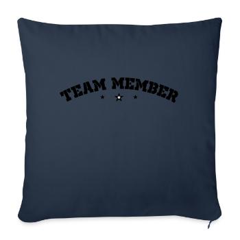 Team Member - Sofa pillowcase 17,3'' x 17,3'' (45 x 45 cm) - navy - Front
