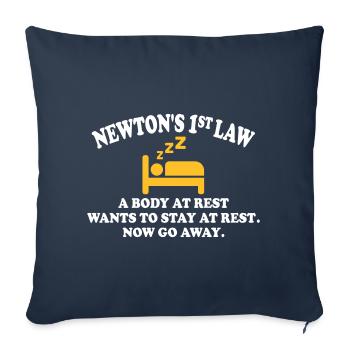 newtons 1st law - Sofakissenbezug 45 x 45 cm - Navy - Vorne