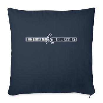 mieux fonctionner que le gouvernement - Housse de coussin décorative 45 x 45 cm - bleu marine - Devant
