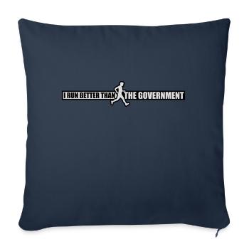mieux fonctionner que le gouvernement - Housse de coussin décorative 45 x 45 cm - bleu marine - Devant