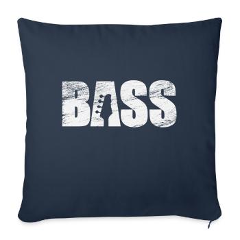basse - Housse de coussin décorative 45 x 45 cm - bleu marine - Devant