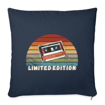 Limited Edition / Best of 1984 vintage style - Sofakissenbezug 45 x 45 cm - Navy - Vorne