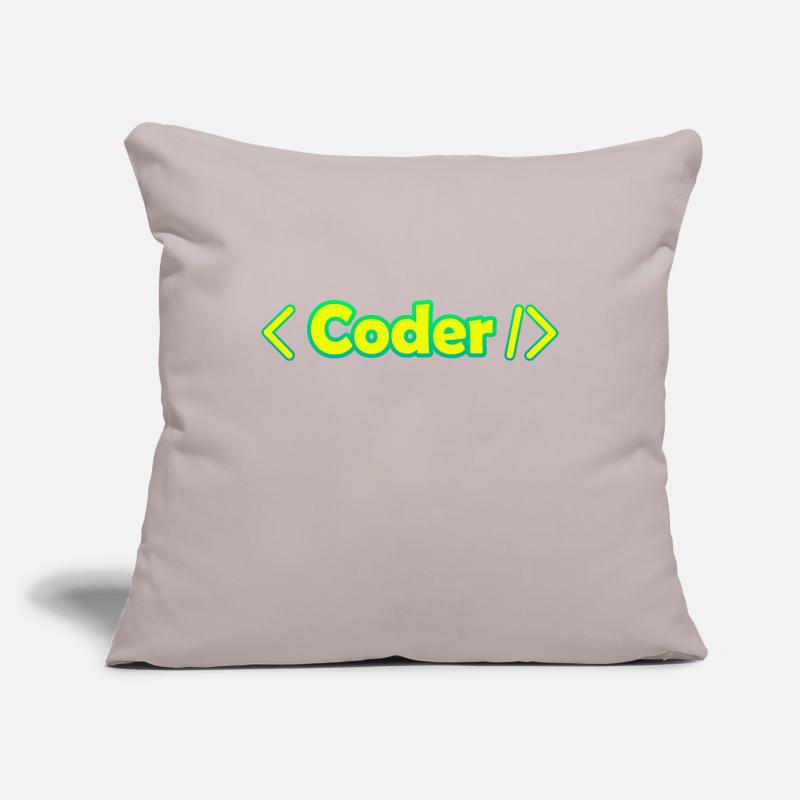 Codeur Housse de coussin décorative 45 x 45 cm