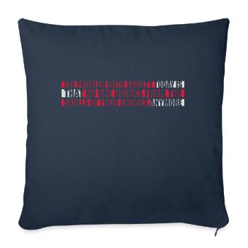 drinks from enemies skulls - Sofa pillowcase 17,3'' x 17,3'' (45 x 45 cm) - navy - Front