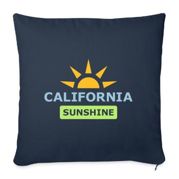 ★ Designfarben änderbar ★ California Sunshine - Sofakissenbezug 45 x 45 cm - Navy - Vorne