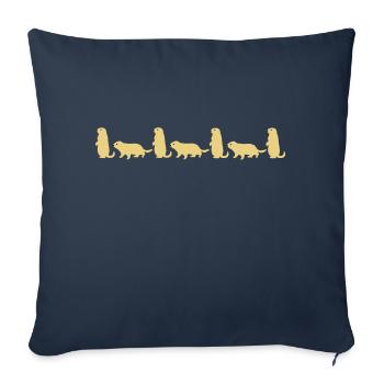 Murmeltier vektor - Sofakissenbezug 45 x 45 cm - Navy - Vorne