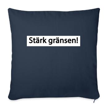 Strengthen the limit - Sofa pillowcase 17,3'' x 17,3'' (45 x 45 cm) - navy - Front