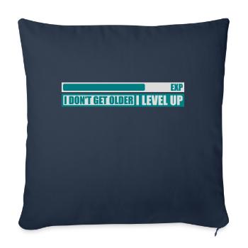 Vieillir - Housse de coussin décorative 45 x 45 cm - bleu marine - Devant