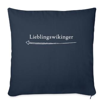 Lieblingswikinger - Sofakissenbezug 45 x 45 cm - Navy - Vorne