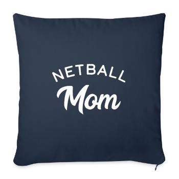 Netball Mom - Sofa pillowcase 17,3'' x 17,3'' (45 x 45 cm) - navy - Front