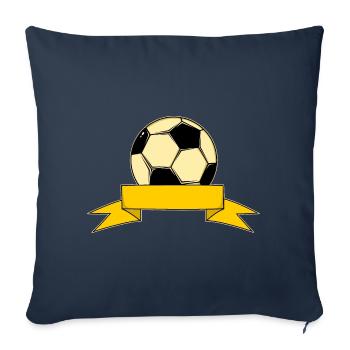 Football Name Banner Loop Yellow - Sofa pillowcase 17,3'' x 17,3'' (45 x 45 cm) - navy - Front