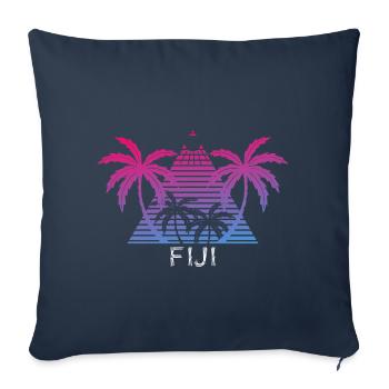 Fiji - Sofa pillowcase 17,3'' x 17,3'' (45 x 45 cm) - navy - Front